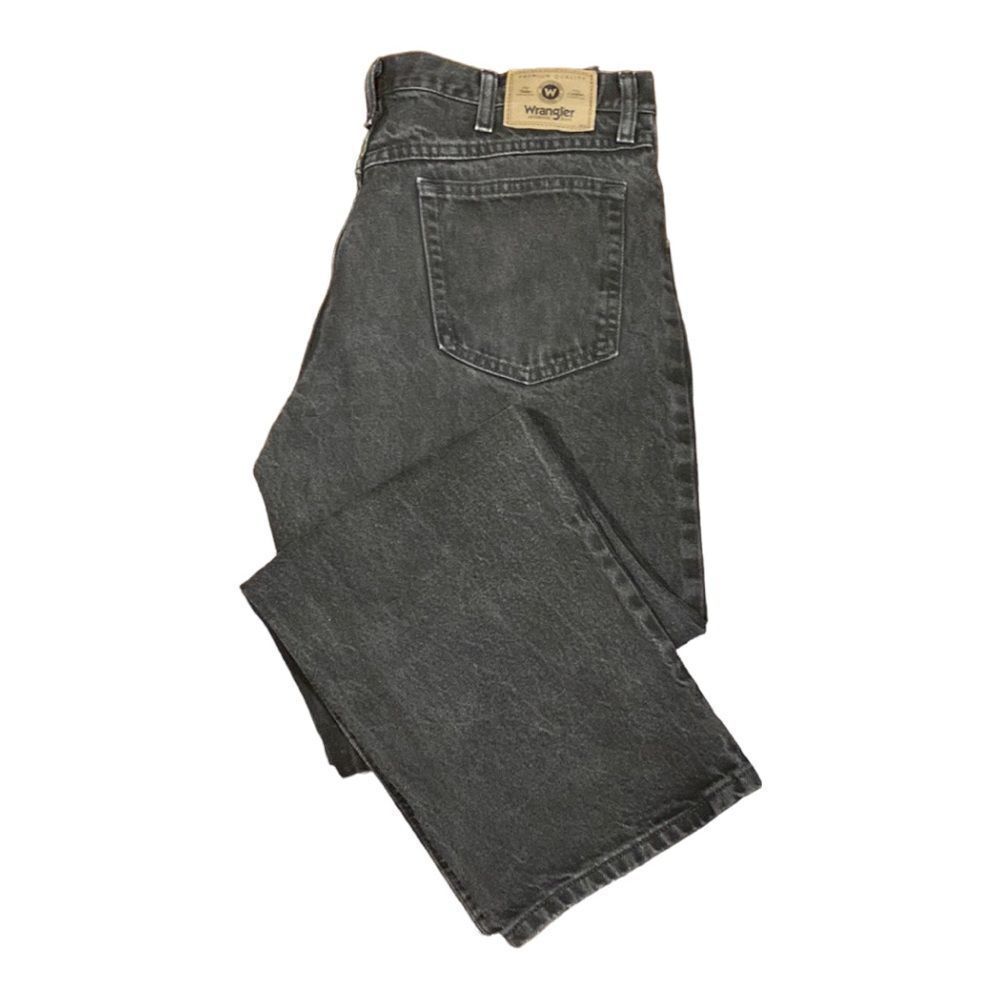 Wrangler Men’s Rigid Denim Black Jeans 36x30